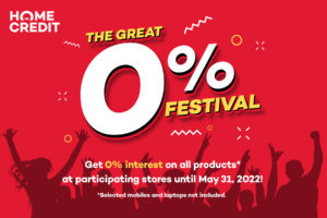 Score the best deals this summer at Home Credit’s Great 0% Festival
